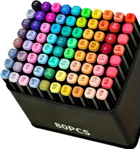 Kit Caneta Bobbie Goods Ponta Dupla Marcador Profissional